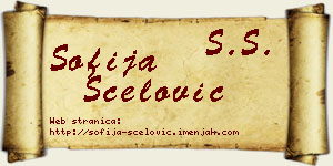 Sofija Šćelović vizit kartica